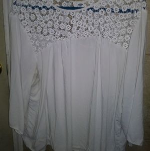 Old Navy white Plus size blouse